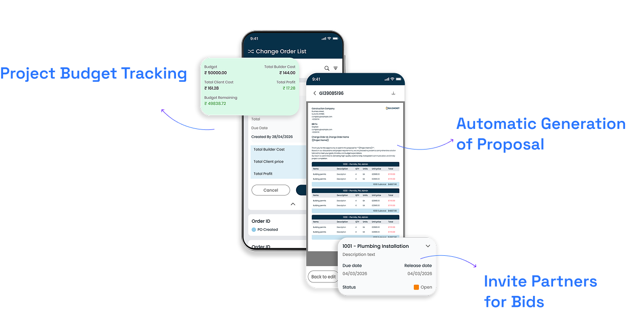 Automatic proposal generation and budget tracking - Zenera