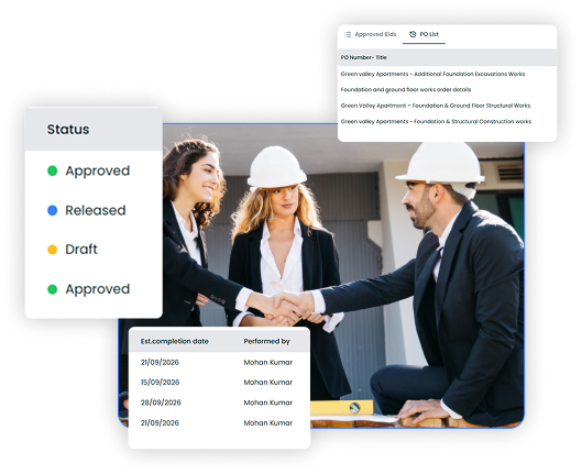 Purchase order approval tracking in Zenera