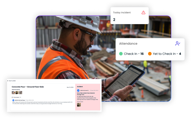 Real time reporting for Specialist subcontractors using Zenera