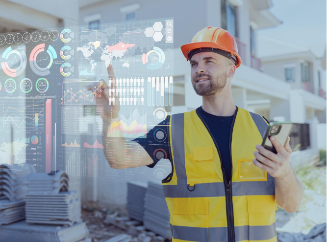 General contractors using Zenera construction software on site